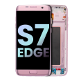 OLED Assembly With Frame Compatible For Samsung Galaxy S7 Edge (Service Pack) (All US Models / G935A) (Rose Gold)