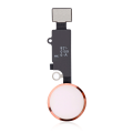 Home Button With Flex Compatible For iPhone 7 / 7 Plus (Rose Gold) (Warning: Compatible For Cosmetic Use Only)
