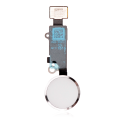 Home Button With Flex Compatible For iPhone 7 / 7 Plus / 8 / 8 Plus / SE (2020) / SE (2022) (Silver) (Warning: Compatible For Cosmetic Use Only)