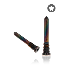 Bottom Screws Compatible For iPhone X to 12 Pro Max (Black) (100 Pack)