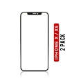 Front Cover Glass Only Compatible For iPhone X / iPhone XS (2 Pack)