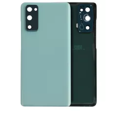 Back Cover Glass With Camera Lens Compatible For Samsung Galaxy S20 FE (Service Pack) (Cloud Mint)