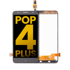 LCD Assembly without Frame Compatible For Alcatel Pop 4+ (5056E 5056D 5056A) (Refurbished) (Black)