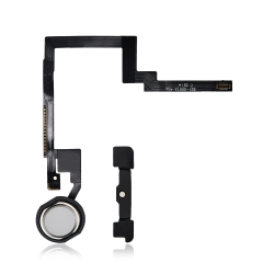 Home Button With Flex Compatible For iPad Mini 3 (White)