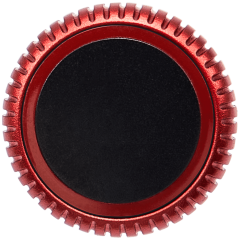 Crown Nut Compatible For Watch Series 6 (40MM / 44MM) (LTE Version) (Black / Red)