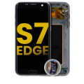 OLED Assembly With Frame Compatible For Samsung Galaxy S7 Edge (Refurbished) (International / G935F) (Black Onyx)