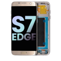 OLED Assembly With Frame Compatible For Samsung Galaxy S7 Edge (All US Models / G935A) (Gold) (Service Pack)