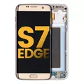 OLED Assembly With Frame Compatible For Samsung Galaxy S7 Edge (Refurbished) (All US Models / G935A) (Gold Platinum)