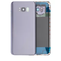 Back Cover Glass With Camera Lens Compatible For Samsung Galaxy S8 Plus (Service Pack) (Orchid Gray)
