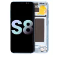 OLED Assembly With Frame Compatible For Samsung Galaxy S8 (Service Pack) (Coral Blue)