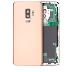 Back Cover Glass With Camera Lens Compatible For Samsung Galaxy S9 Plus (No Logo) (Aftermarket Plus) (Sunrise Gold)