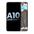 LCD Assembly With Frame Compatible For Samsung Galaxy A10 (A105 / 2019) (International Dual Sim Version) (Service Pack) (Black)