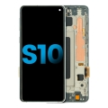 LCD Assembly With Frame (Without Finger Print Sensor) Compatible For Samsung Galaxy S10 (Aftermarket Plus: TFT) (Prism Green)