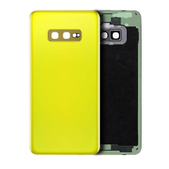 Back Cover With Camera Lens Compatible For Samsung Galaxy S10E (No Logo) (Aftermarket Plus) (Canary Yellow)