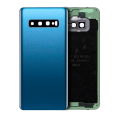 Back Cover With Camera Lens Compatible For Samsung Galaxy S10 (No Logo) (Aftermarket Plus) (Prism Blue)