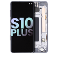 OLED Assembly With Frame Compatible For Samsung Galaxy S10 Plus (Service Pack) (Prism / Ceramic Black)