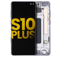 OLED Assembly With Frame Compatible For Samsung Galaxy S10 Plus (Refurbished) (Prism / Ceramic Black)