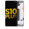 OLED Assembly with Frame Compatible For Samsung Galaxy S10 Plus (Refurbished) (Prism White)