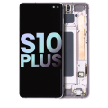 OLED Assembly With Frame Compatible For Samsung Galaxy S10 Plus (Service Pack) (Ceramic White)