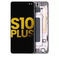 OLED Assembly With Frame Compatible For Samsung Galaxy S10 Plus (Refurbished) (Ceramic White)