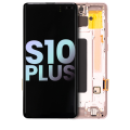 OLED Assembly With Frame Compatible For Samsung Galaxy S10 Plus (Service Pack) (Flamingo Pink)