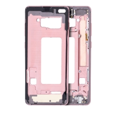 Mid-Frame Housing Compatible For Samsung Galaxy S10 Plus (With Small Parts) (Flamingo Pink)