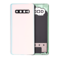 Back Cover With Camera Lens Compatible For Samsung Galaxy S10 Plus (No Logo) (Aftermarket Plus) (Prism White)