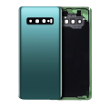 Back Cover With Camera Lens Compatible For Samsung Galaxy S10 Plus (No Logo) (Aftermarket Plus) (Prism Green)