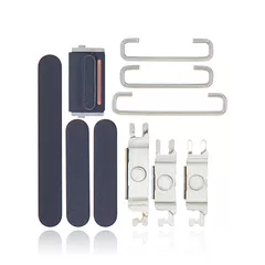 Hard Buttons (Power / Volume / Switch) Compatible For iPhone 12 Mini (Black)