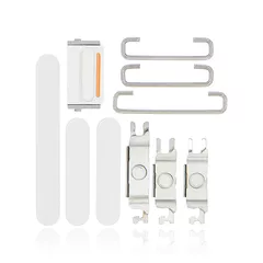 Hard Buttons (Power / Volume / Switch) Compatible For iPhone 12 Mini (White)
