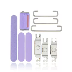 Hard Buttons (Power / Volume / Switch) Compatible For iPhone 12 Mini (Purple)