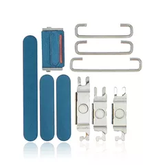 Hard Buttons (Power / Volume / Switch) Compatible For iPhone 13 / 13 Mini (Blue)