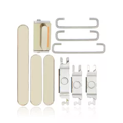 Hard Buttons (Power / Volume / Switch) Compatible For iPhone 13 Pro / 13 Pro Max (Gold)