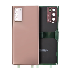 Back Cover Glass With Camera Lens Compatible Samsung Galaxy Note 20 Ultra (Mystic Bronze) (Service Pack)