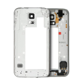Mid-Frame Housing Compatible For Samsung Galaxy S5 (With Middle Plate And Small Parts) (Service Pack) (Silver / Black) (Verizon)