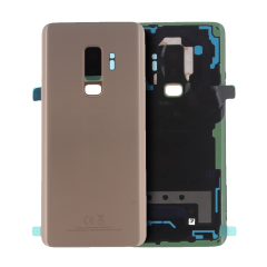 Back Cover Glass With Camera Lens Compatible For Samsung Galaxy S9 Plus (Service Pack) (Sunrise Gold)