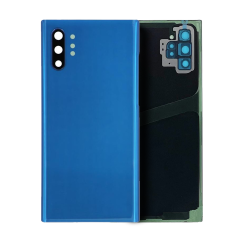 Back Cover Glass With Camera Lens Compatible For Samsung Galaxy Note 10 Plus / 5G (Service Pack) (Aura Blue)
