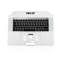 Top Case with Keyboard Compatible For MacBook Pro 15" Touch Bar (A1990 / Late 2018 / Early 2019) (Silver) (UK English) (Used OEM Pull: Cosmetic Grade: New)