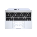 Top Case With Keyboard For MacBook Pro 13" A1708 (2016-2017) (French Keyboard) (Silver)
