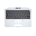 Top Case With Keyboard For MacBook Pro 13" A1706 (2016-2017) (French Keyboard) (Silver)