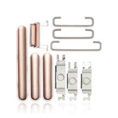Hard Buttons (Power / Volume / Switch) Compatible For iPhone 11 Pro / 11 Pro Max (Gold)