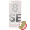 Back Glass With 3M Adhesive Compatible For iPhone 8 / SE(2020) (No Logo / Large Camera Hole) (Gold)