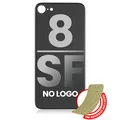 Back Glass With 3M Adhesive Compatible For iPhone 8 / SE(2020) (No Logo / Large Camera Hole) (Space Grey)