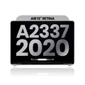 Complete LCD Display Assembly Compatible For MacBook Air 13" Retina (A2337 / Late 2020) (M1) (Used OEM Pull: Grade B) (Space Gray)