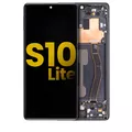 OLED Assembly With Frame Compatible For Samsung Galaxy S10 Lite (Refurbished) (Prism Black)