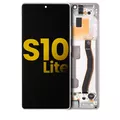 OLED Assembly With Frame Compatible For Samsung Galaxy S10 Lite (Refurbished) (Prism White)