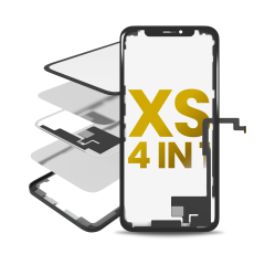 4 in 1 With Frame Included (Front Glass + OCA + Long Touch + OCA Pre-Installed) Compatible For iPhone XS (OCA Master)