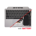 Top Case Assembly With Battery And Keyboard Compatible For MacBook Air 13" Retina (A2179 / Early 2020) (US Keyboard) (Used OEM Pull: Grade B/C) (Space Gray)