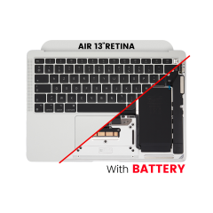 Top Case Assembly With Battery And Keyboard Compatible For MacBook Air 13" Retina (A2337 / Late 2020) (US Keyboard) (Used OEM Pull: Grade B/C) (Silver)