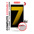 Complete LCD Assembly Compatible For iPhone 7 (With Steel Plate, Front Camera: Prox Sensor & Ear Speaker) (Premium) (White)